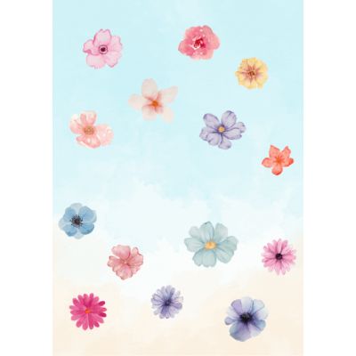 Free Baby Shower Card - Gentle Floral Design