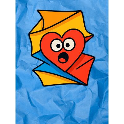 Free Valentine's Card - Origami Heart Surprise