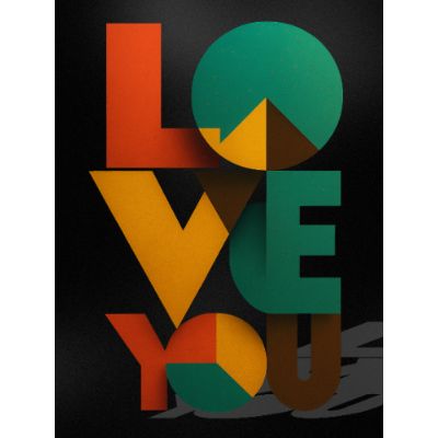 Free Love Card - Geometric Design, Send Online!