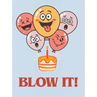Free Funny Birthday Card - Blow Out the Fun!