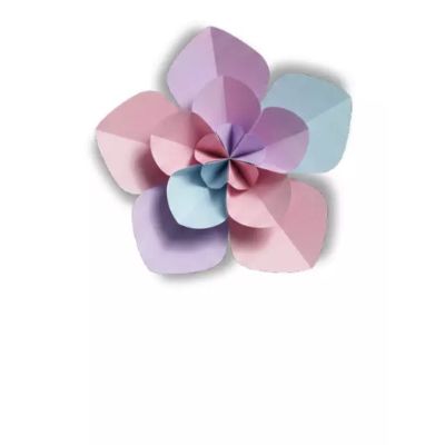 Free Birthday Card - Origami Flower Design