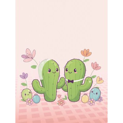 Free Wedding Card - Cacti Love & Laughter!