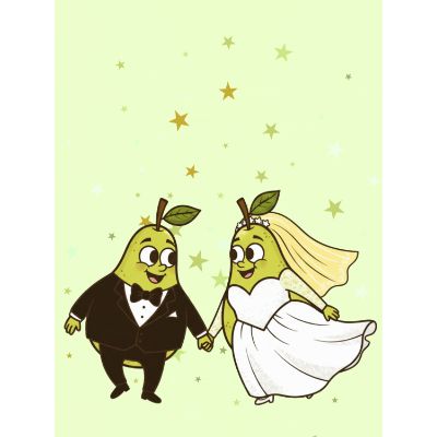 Free Wedding Card - Funny Pear-fect Pair E-Card