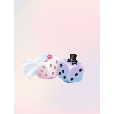 Free Wedding Card - Funny 'We Tied!' Dice Design