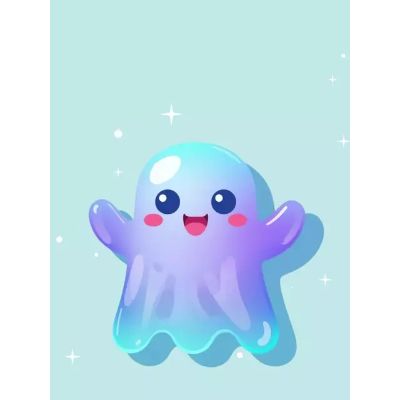 Free Miss You Card - A Whimsical Ghostly Greeting