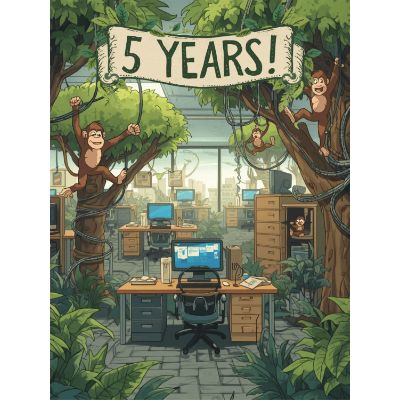 Free Work Anniversary Card - Funny Office Congrats!