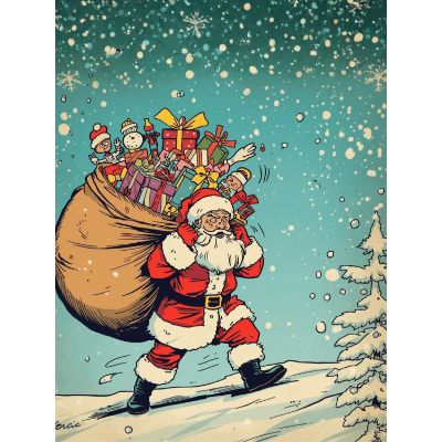 Free Funny Christmas Card - Ho Ho Hold On!