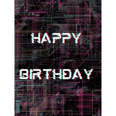 Free 50th Birthday Card - Glitchy & Funny!