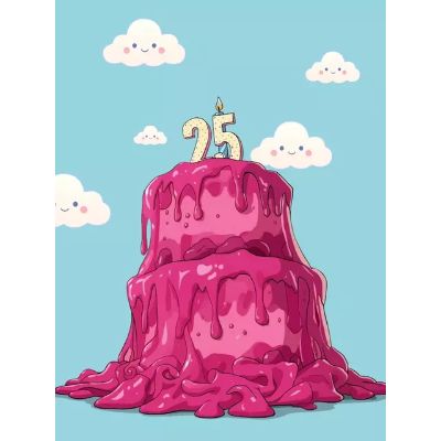 Free 25th Birthday Card - Celebrate in Style!