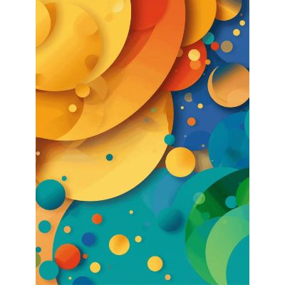Free Birthday Card - Cheerful Gradients & Shadows!