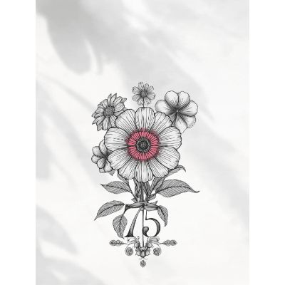 Free 75th Birthday Card - Elegant & Customizable