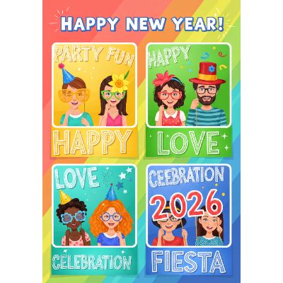 Free New Year Card - Photo Booth Fun 2026!