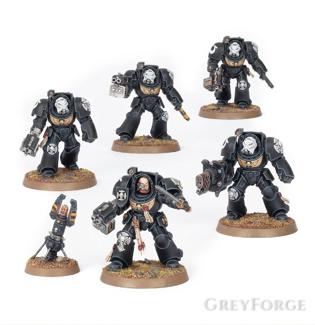 Terminators Space Marine de la Raven Guard