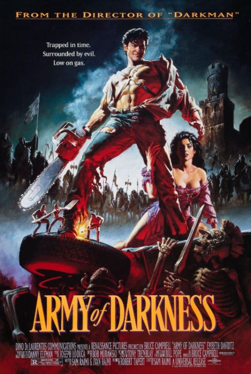 Naslovna slika horor filma Army of Darkness(1992)