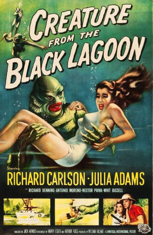 Cover slika horor filma Creature from the Black Lagoon(1954)