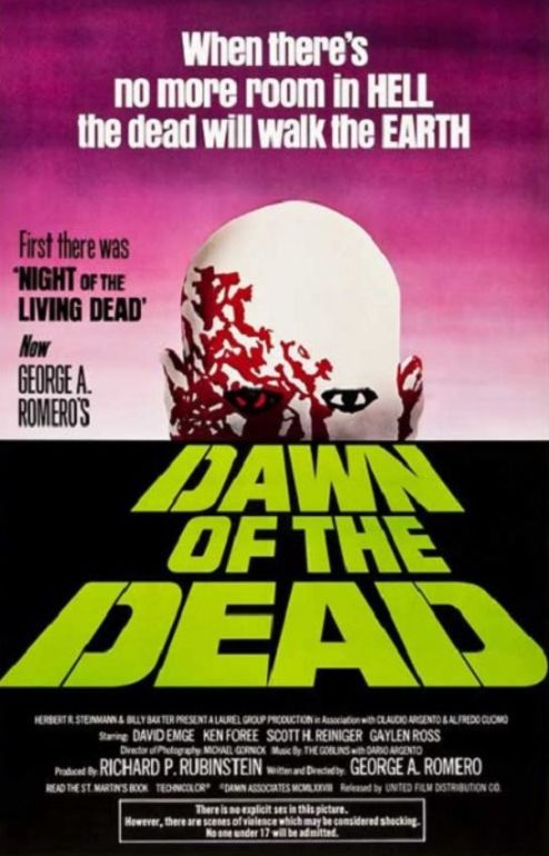 Naslovna slika horor filma Dawn of the Dead(1978)