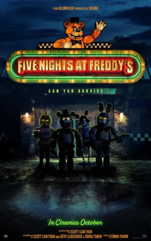 Naslovna slika horor filma Five Nights at Freddy's(2023)