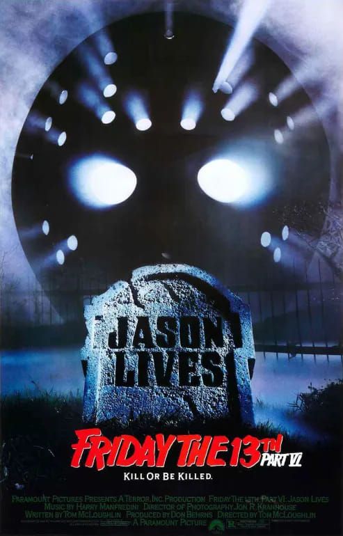 Naslovna slika horor filma Friday the 13th part VI: Jason Lives(1986)