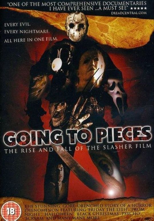 Naslovna slika horor filma Going to Pieces: The Rise and Fall of the Slasher Film(2006), najnoviji kratki pregled pogledanog