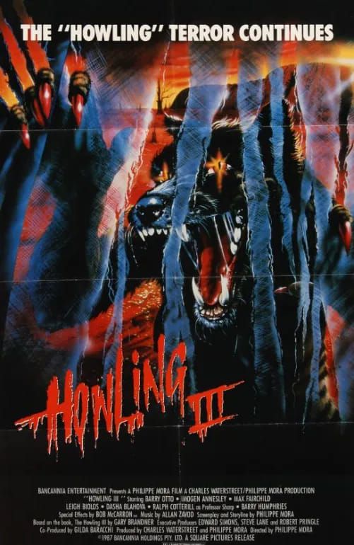 Naslovna slika horor filma Howling III: The Marsupials(1987)