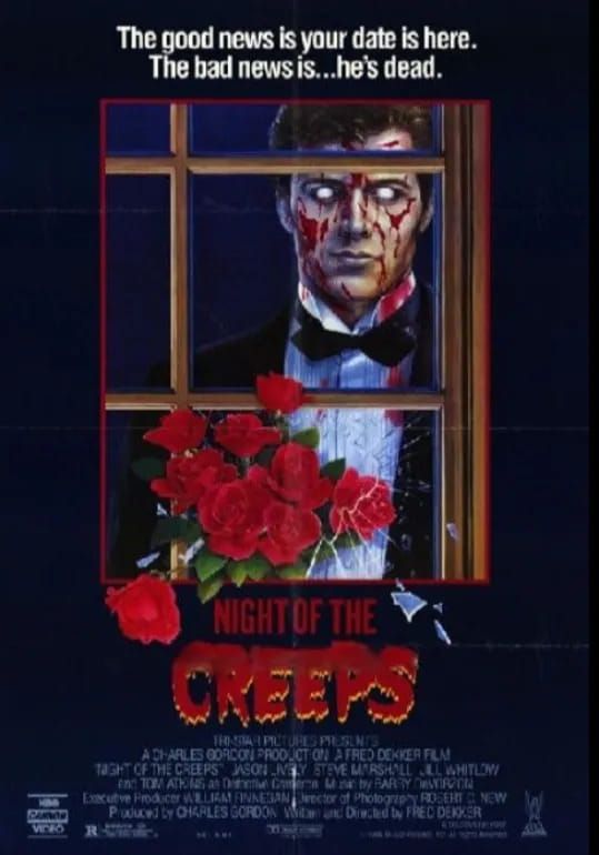 Naslovna slika horor filma Night of the Creeps(1986)