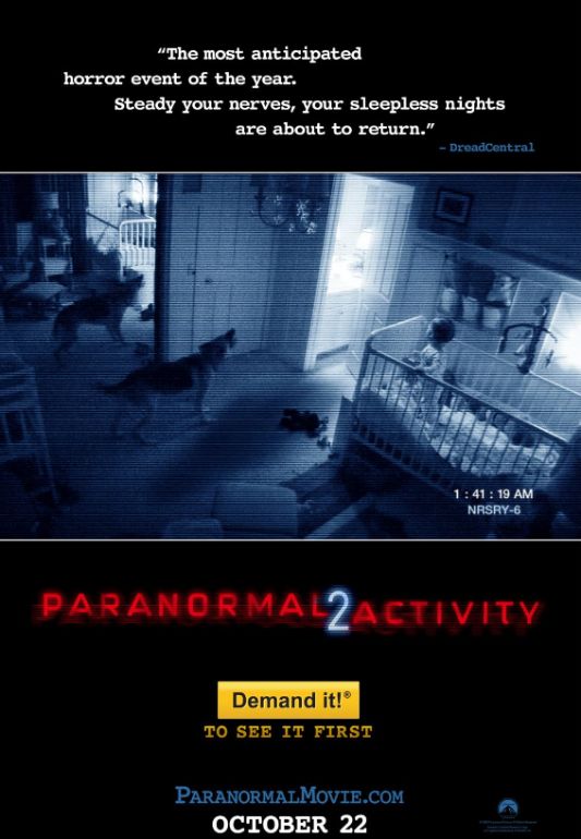 Naslovna slika horor filma Paranormal Activity 2(2010)