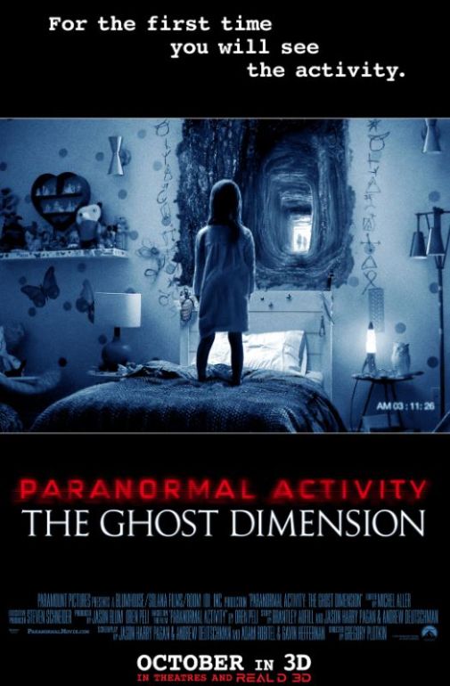 Naslovna slika horor filma Paranormal Activity: The Ghost Dimension(2015)
