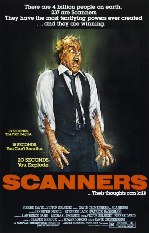 Naslovna slika horor filma Scanners(1981)
