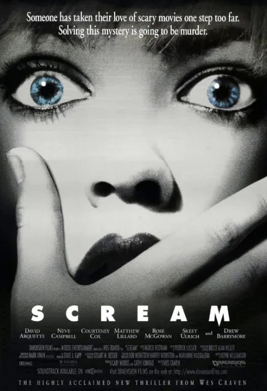 Naslovna slika horor filma Scream(1996)