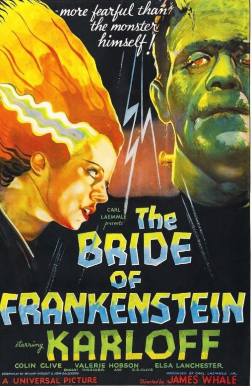 Naslovna slika horor filma The Bride of Frankenstein(1935)
