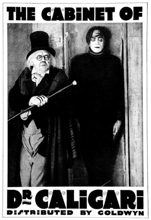 Naslovna slika horor filma The Cabinet of dr. Caligari(1920)