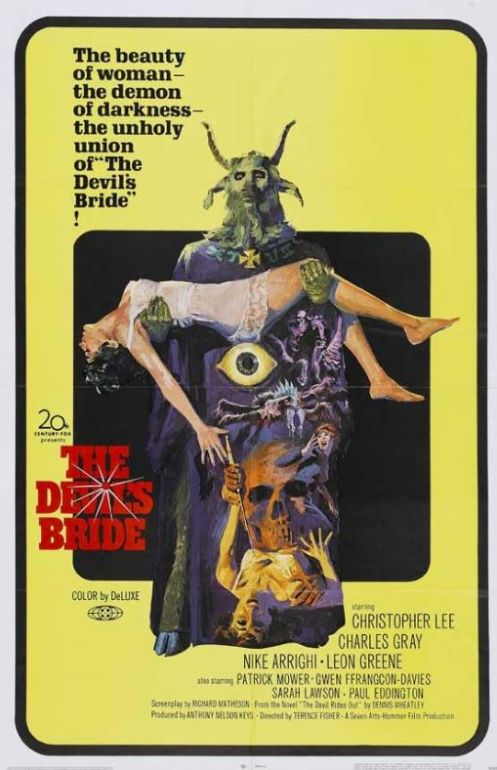 Naslovna slika horor filma The Devil Rides Out(1968)
