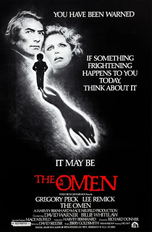 Naslovna slika horor filma The Omen (1976)