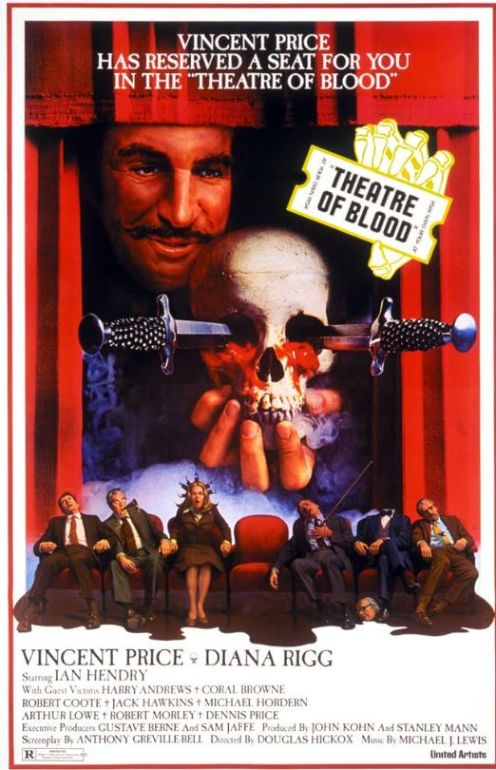 Naslovna slika horor filma Theatre of Blood(1973)