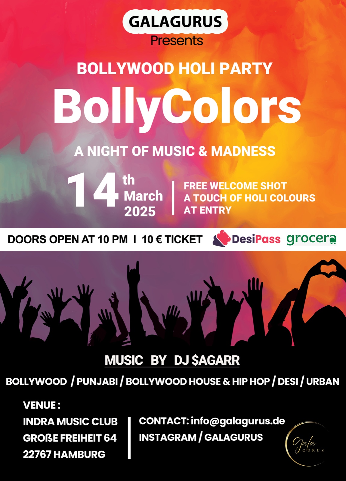 BollyColors – A Night of Music & Madness - Holi