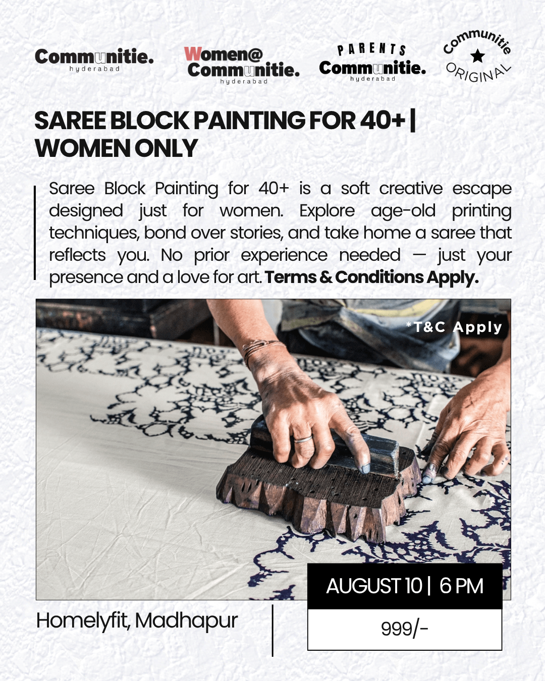 Saree Block Painting for 40+ | Women Only-coverImage