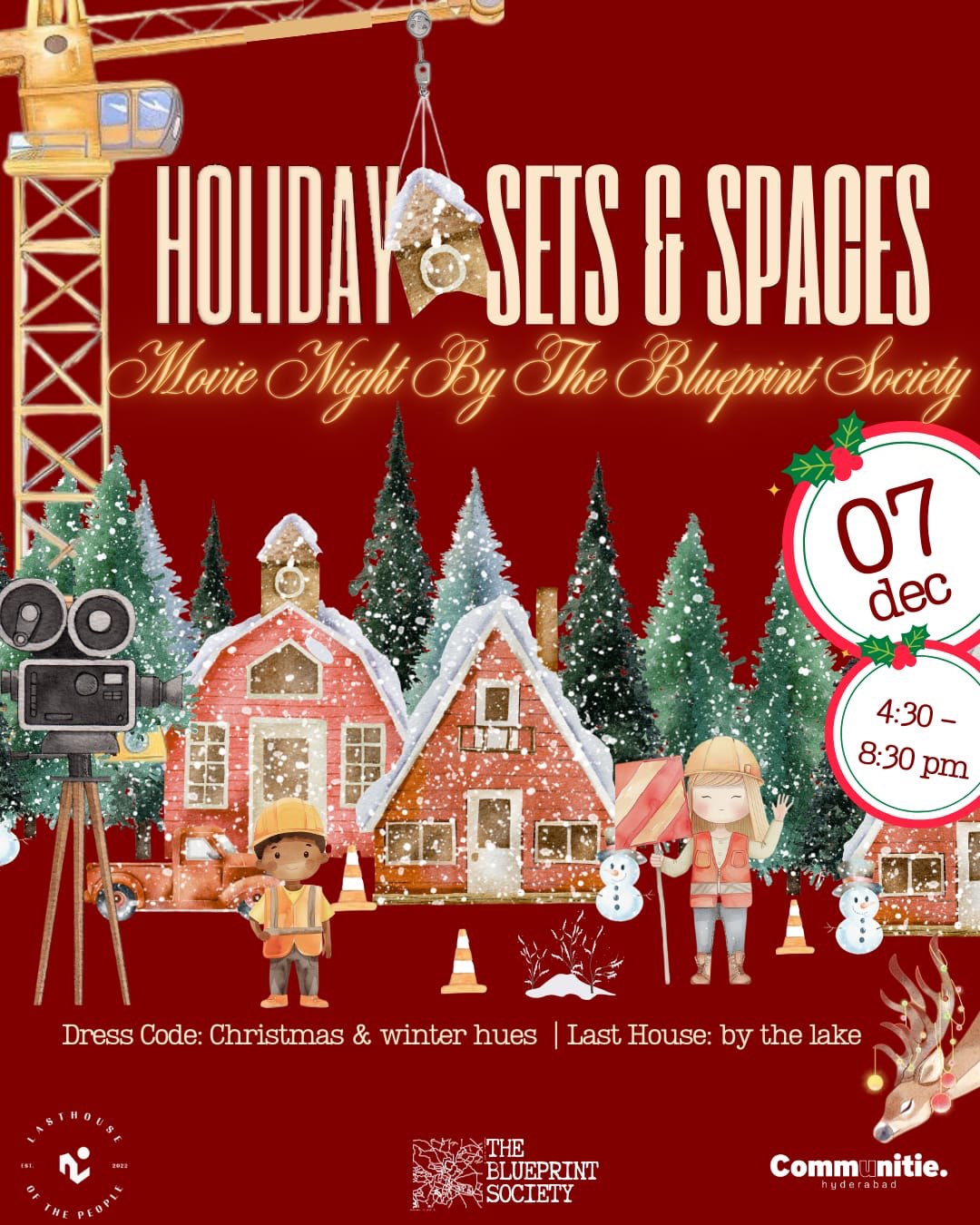 Holidays Sets & Spaces, Movie night by the Blur Print Society-coverImage