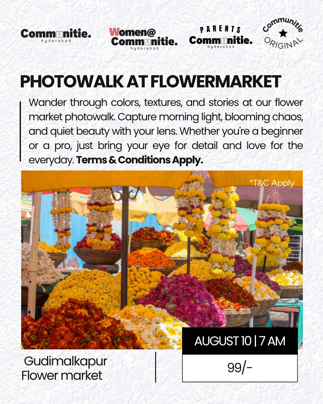 Photowalk at Gudimalkapur Flowermarket-coverImage