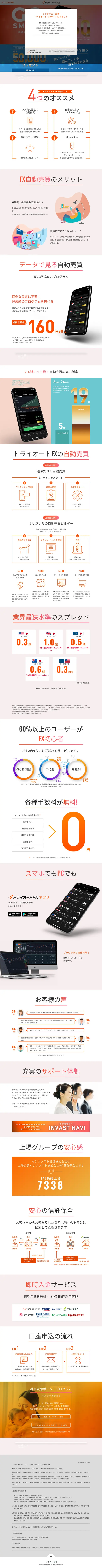 キャプチャ画面 会社名:インヴァスト証券株式会社プロジェクト名:トライオートFX インヴァスト証券 画面名:A デバイス名:PC