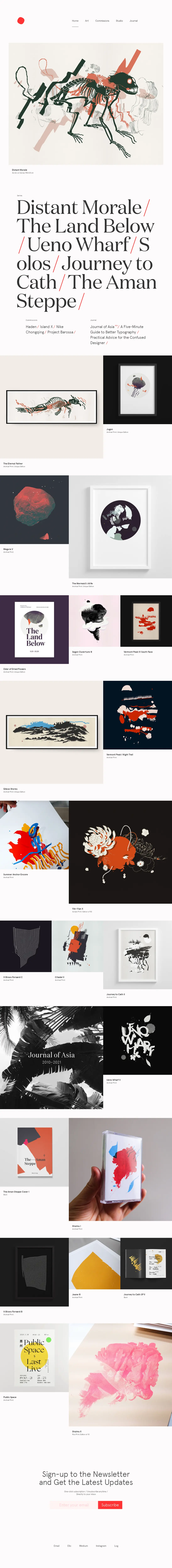 キャプチャ画面 会社名:Pierrick Calvez Studio Ltd.プロジェクト名:Pierrick Calvez 画面名:A デバイス名:PC