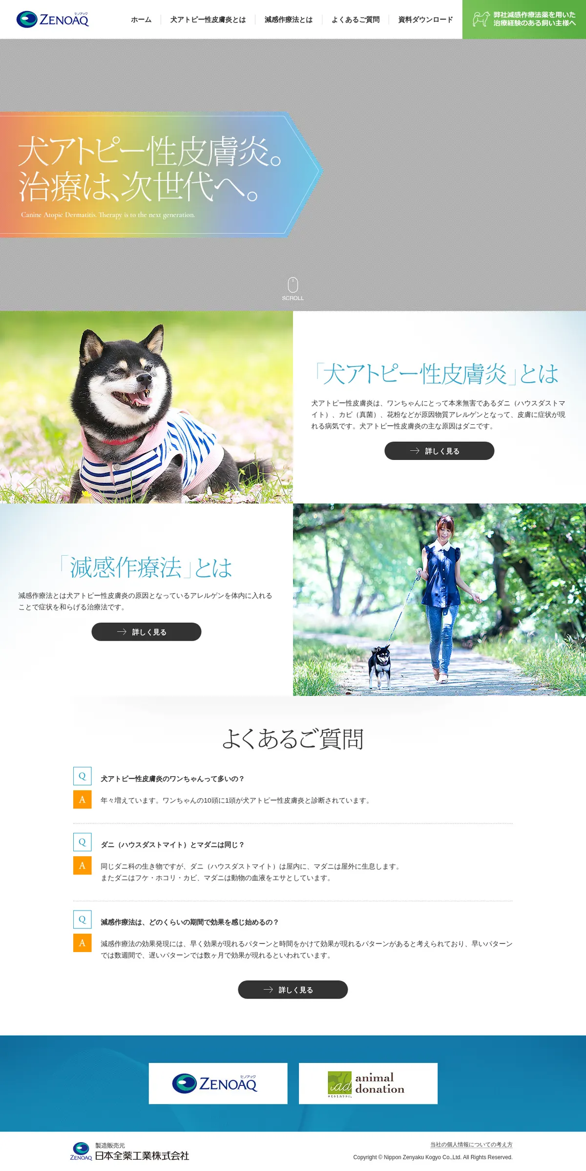 キャプチャ画面 会社名:日本全薬工業株式会社プロジェクト名:ゼノアック 画面名:A デバイス名:PC