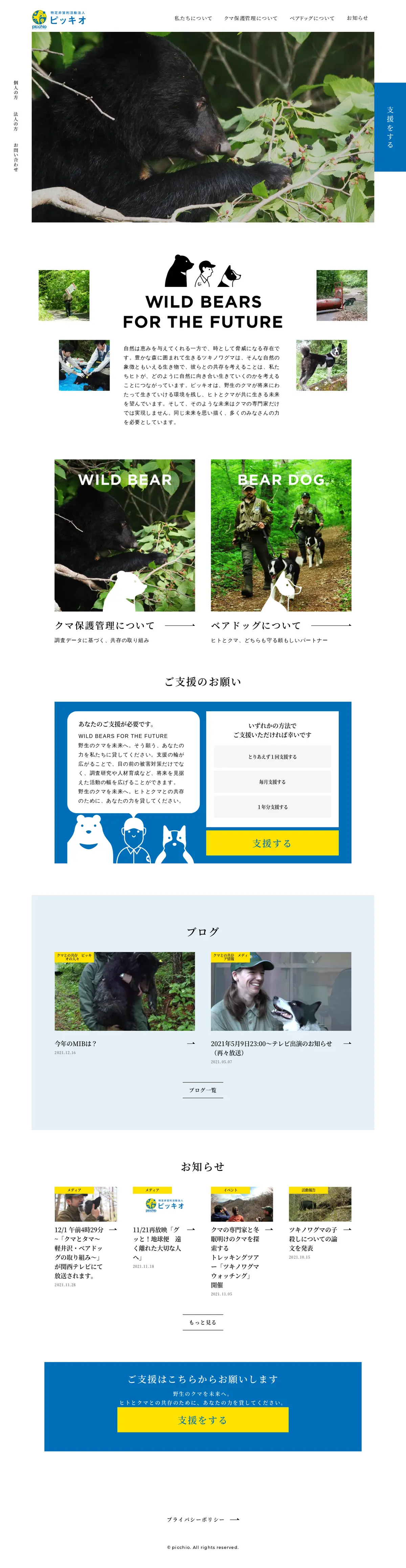 キャプチャ画面 会社名:特定非営利活動法人ピッキオプロジェクト名:特定非営利活動法人ピッキオ 画面名:A デバイス名:PC