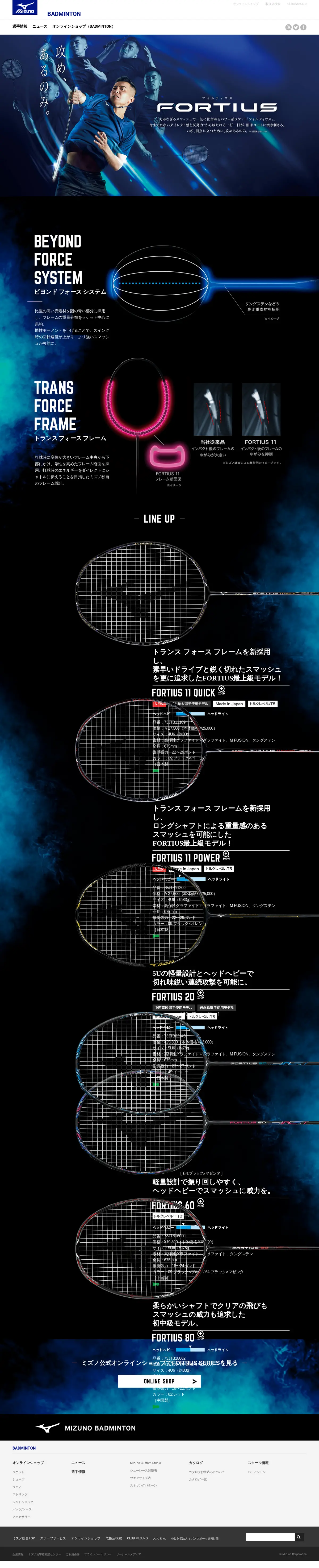 キャプチャ画面 会社名:ミズノプロジェクト名:FORTIUS 画面名:A デバイス名:PC