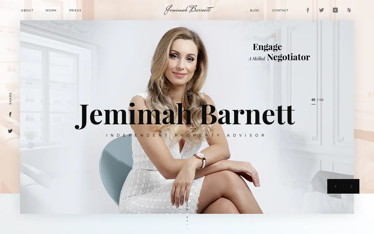 キャプチャ画面 会社名:Jemimah Barnettプロジェクト名:Jemimah Barnett 画面名:A デバイス名:PC