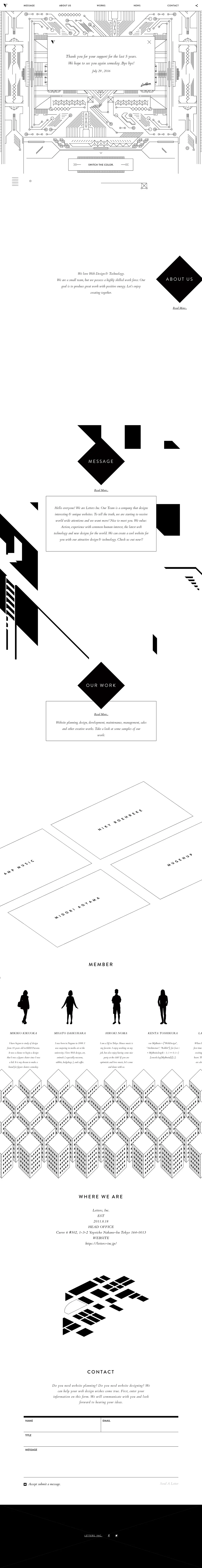 キャプチャ画面 会社名:LETTERS, INC.プロジェクト名:LETTERS, INC. 画面名:A デバイス名:PC