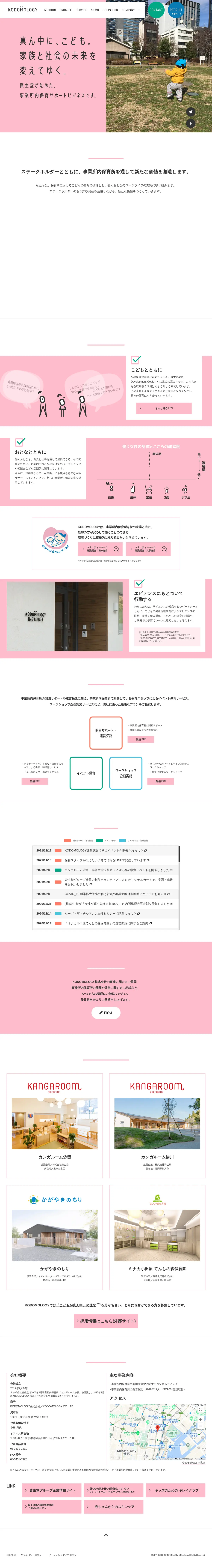 キャプチャ画面 会社名:KODOMOLOGY株式会社プロジェクト名:KODOMOLOGY 画面名:A デバイス名:PC
