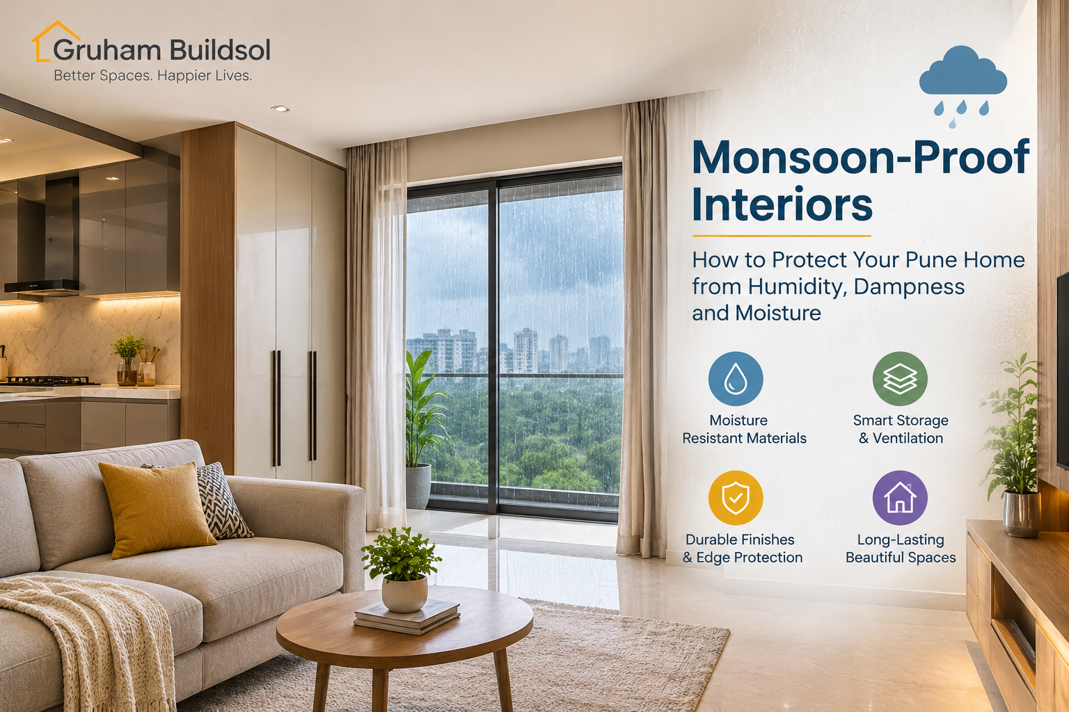 Monsoon-Proof Interiors: How to Protect Your Pune Home from Humidity, Dampness and Moisture