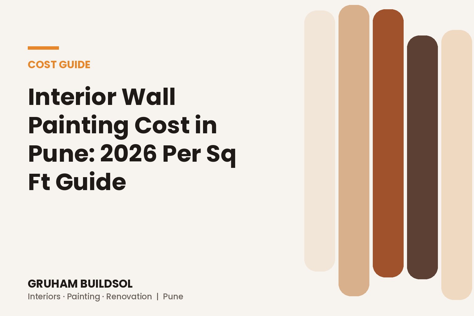 Interior Wall Painting Cost in Pune: A 2026 Per Sq Ft Guide