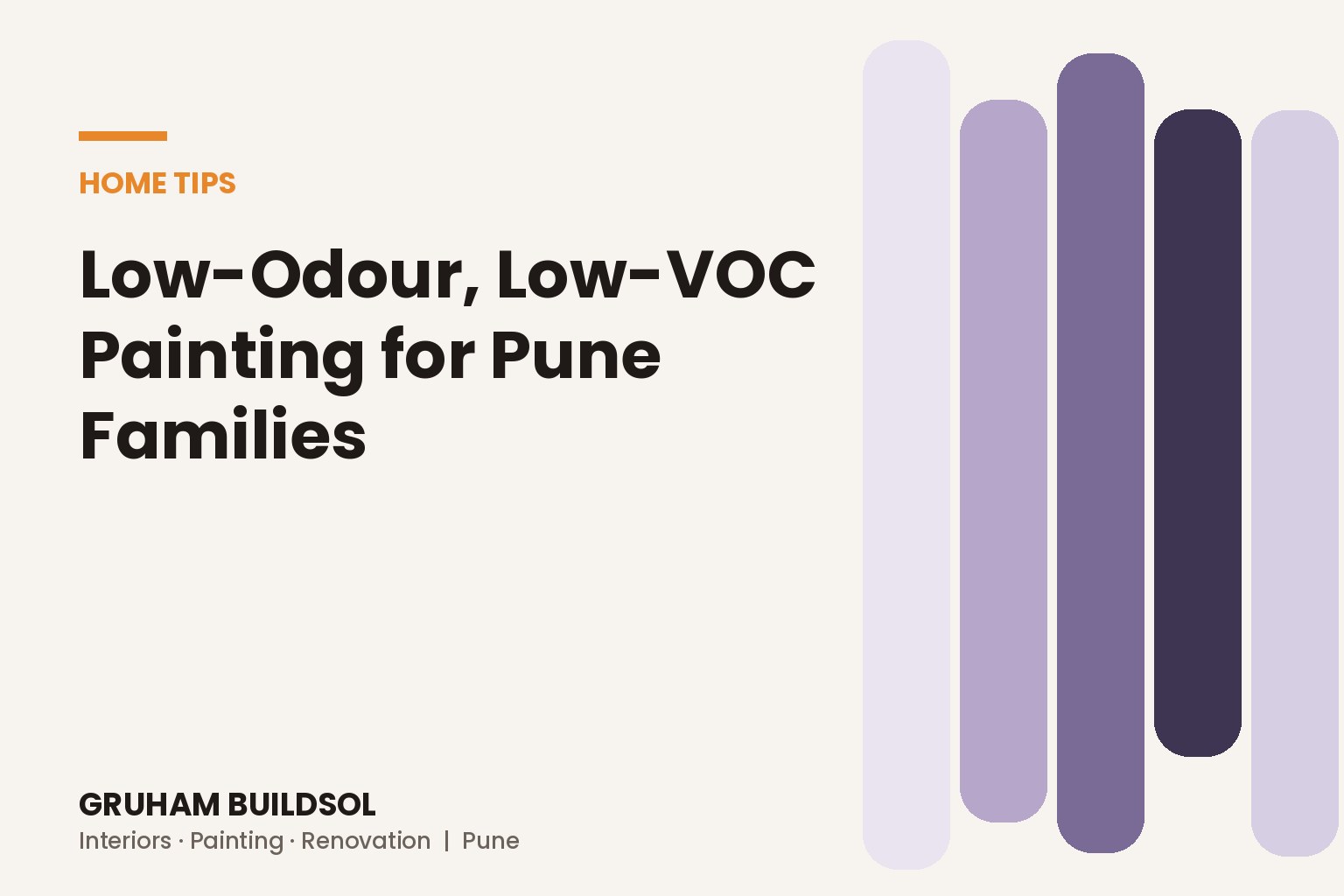 Low-Odour, Low-VOC Painting for Pune Families with Kids and Elders