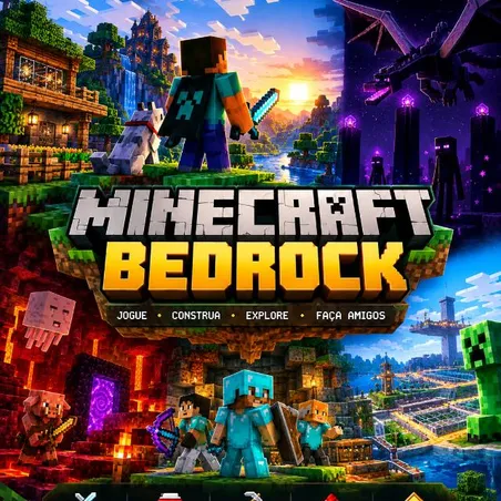 Imagem de capa do grupo Minecraft Bedrock e amizades, resenhar e chat, conversar